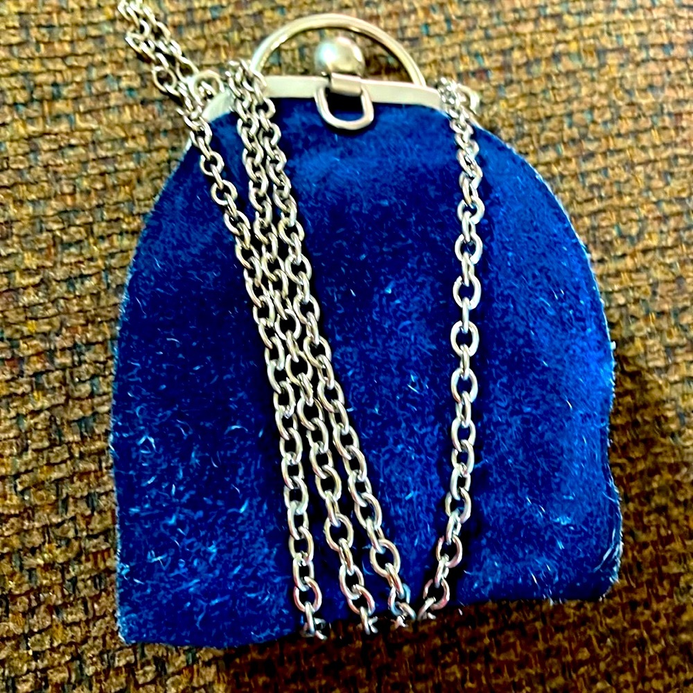 Italian Blue Suede# bag